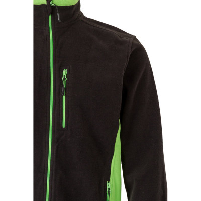 VL GERAS. Two-tone fleece jacket (220g/m²) in polyester (100)